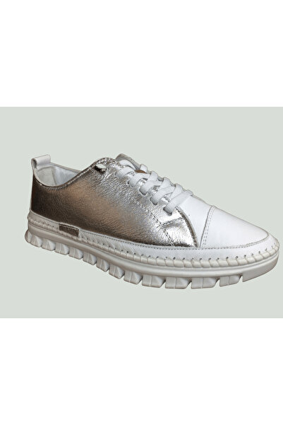 OrtopedikAL 2010 Womenly Style Silver-White Women's Casual Shoes %100 Genuine...