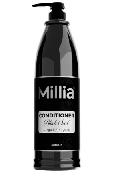 MİLLİA بلسم شعر ميليا بخلاصة الحبة السوداء 3 لتر