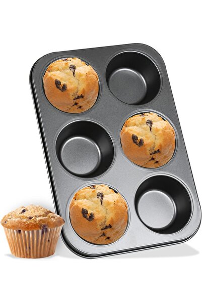 Generic Carbon Steel Muffin Pan, Reusable Non-Stick Cupcake Baking Pan Standa...