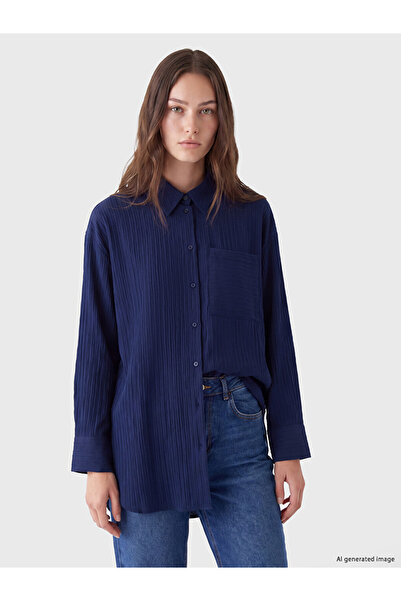 LC Waikiki Lcw Modest Striped Women's Shirt Tunic