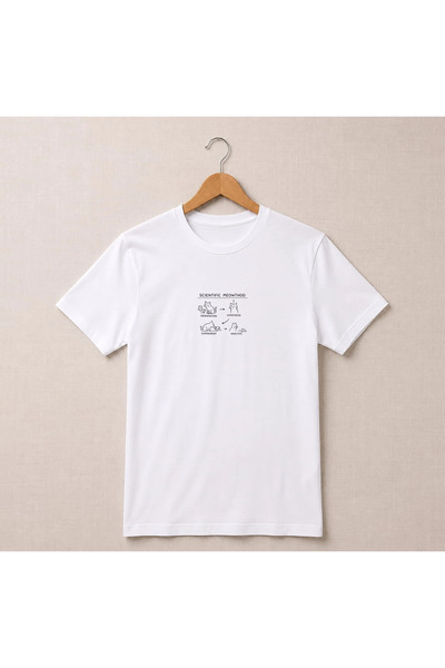 Petgifts Tricou Personalizat "Oversize „Scientific Meowthod" - Bumbac 100% Al...