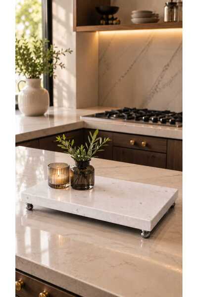 Zeybek Marble Marble Quartz Presentation Bowl |   Countertop Organizer |   Oi...