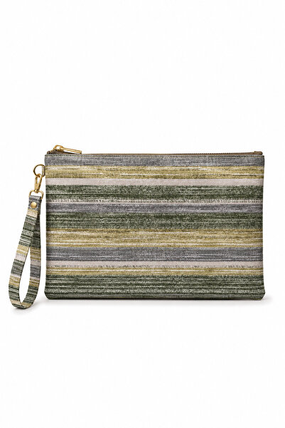MONAAR Mini Size Striped Clutch Portfolio Bag 29X19Cm