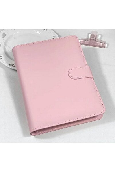 Kawaii Macaron Binder File A5 Full Pink