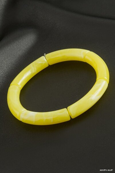 ZERO LAND Spt-Gld Zr Model Plastic Cylinder (152955) Bracelet Yellow
