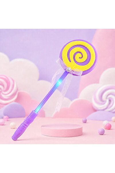 DEVU LED Işıklı Lollipop Değnek 3 Modlu Çocuk Oyuncak Asa