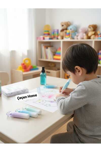 ÇEÇEN HOME 4-Piece Set of Paw Patterned Sweet Pastel Highlighter Pens Cologne...