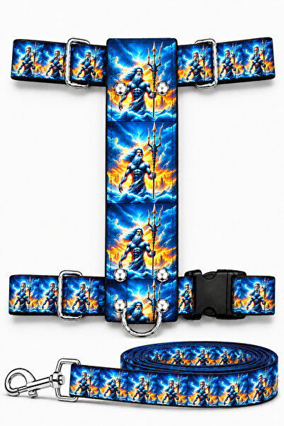 z zizuph Printed Adjustable H-Type Chest Harness and Travel Strap Set