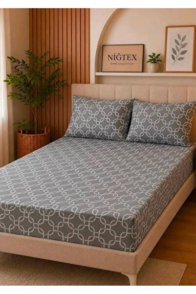 Bercetekstil Battal Size Elastic Sheet Set 180 X 200