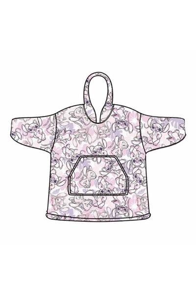 Disney Stitch Angel oversize sweatshirt coat adult coral