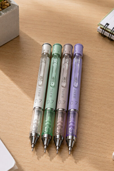 Sone Pastel Renkli 0.7 mm Uçlu Kalem Seti (4'lü) – Estetik Metal Uçlu Ergonom...