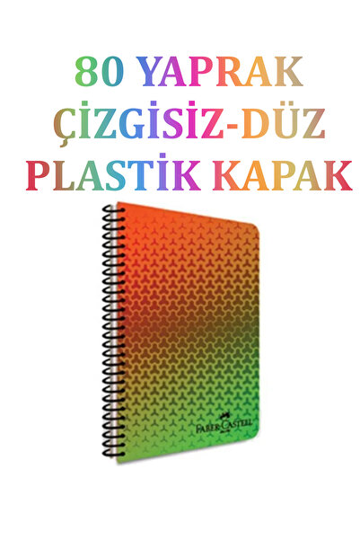 Faber Castell Smoothie FABER DEFTER ÇİZGİSİZ , 80 Yaprak, A4, PP Kapak