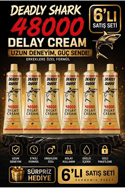 Chase Deadly Shark 48000 Erkeklere Özel Uzun Deneyim Kremi 6'lı Set