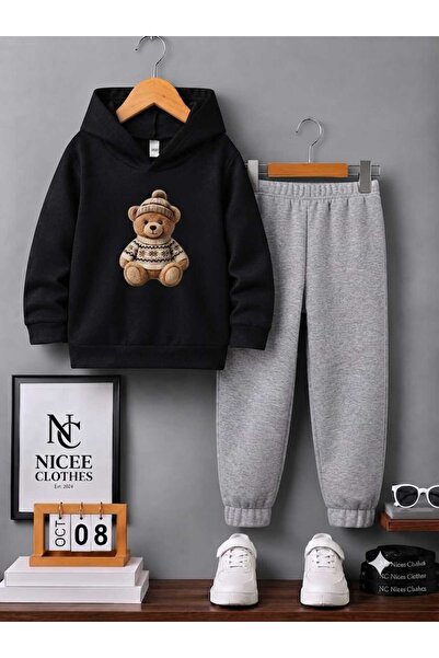 Leto Lykia Unisex Tracksuit (Sweetheart Bear Winter Print)