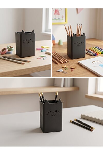Fulmin Cute Cat Pen Holder / Desktop Organizer