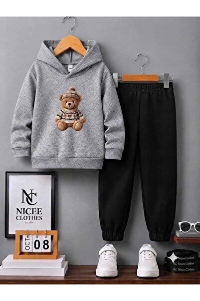 NC Nicee Clothes Children's Unisex Tracksuit Set (Winter Set with Sweetheart ...