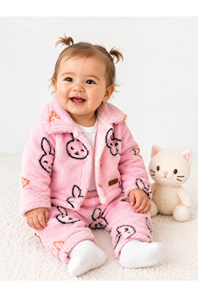 bebekyol Tavşanlı Lamb Baby Girl Set