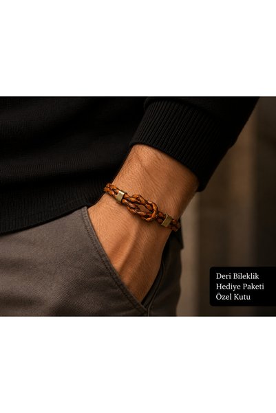 HER ŞEY NOTA www.herseynota.com Bastien Signature Men's Leather Bracelet – Ha...