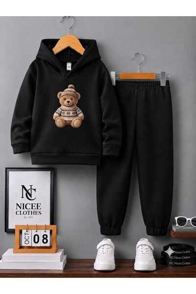 NC Nicee Clothes Детски унисекс анцуг комплект (зимен комплект с щампа на меч...