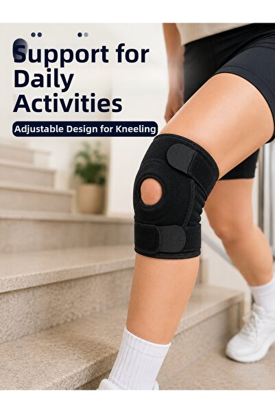 FTA TİCARET Short Patella Knee Brace Adjustable Velcro Knee Support for Sport...