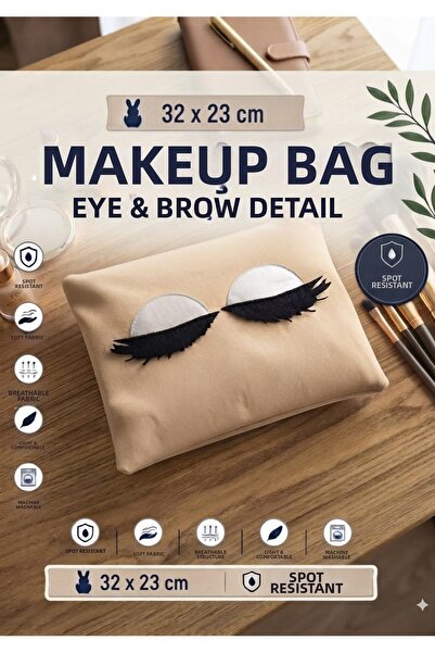 Nisahometeks Makeup Bag (Velvet Fabric 32 X 23 cm)