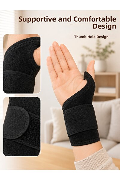 FTA TİCARET Adjustable Hand Wrist Bandage Thumb-Through-Wrist Support for Dai...