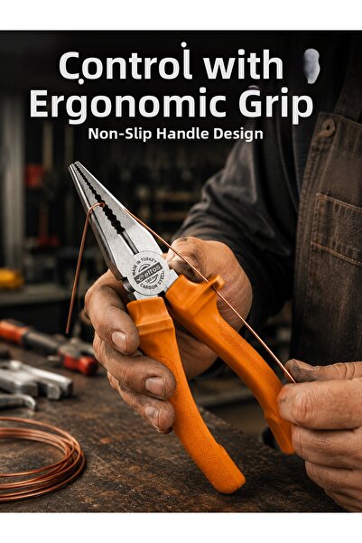 Lisinya Professional Forged Steel Pliers Strong Grip Hand Tool Set