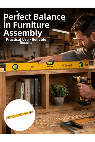 Lisinya Professional 600 mm Spirit Level New Generation for Wall and Installa...