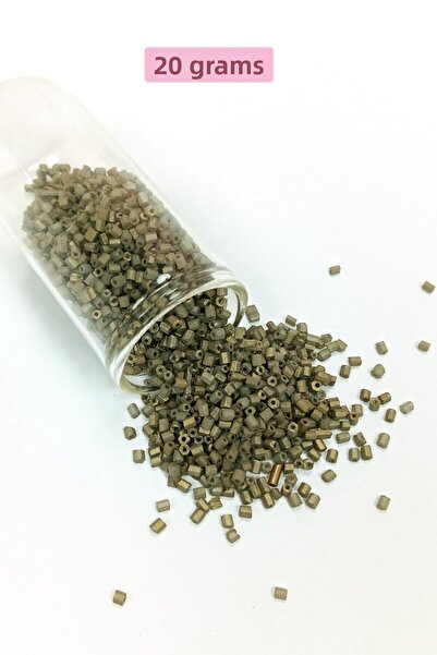 modi Cut Glass Beads 2mm - 20 Grams - Matte Army Green -Bnc317