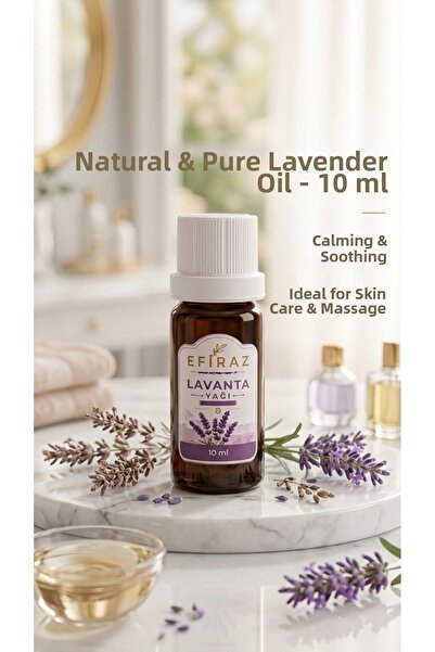 EFİRAZ Lavender Oil 10 ml |   Natural Lavender Essential Oil |   Aromatherapy...