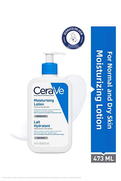 CeraVe Ενυδατική Λοσιόν για Ξηρό Δέρμα με Κεραμίδιο και Υαλουρονικό Οξύ για Π...