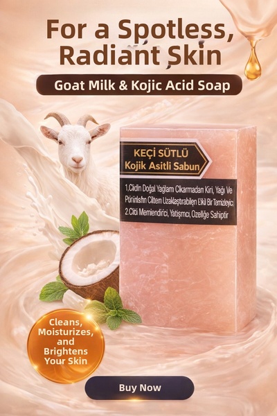 JASPER 3-Pack Goat Milk - Kojic Acid Soap Natural - Without Additives | Revit...