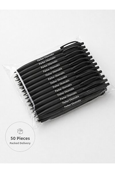 Parker Otomotiv A.Ş Printed Ballpoint Pen - Advertising Pen - Company Printed Pen 50 Pcs