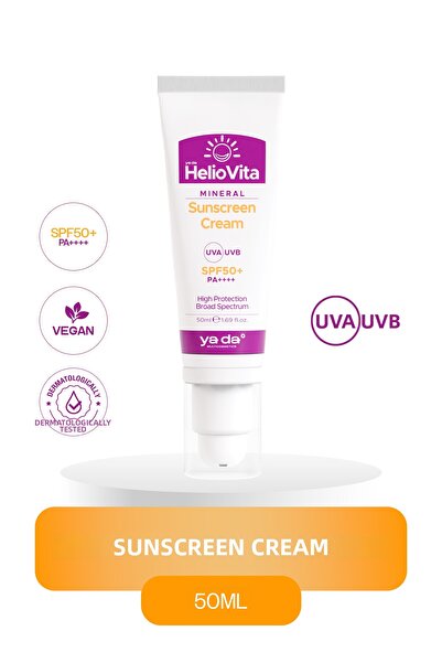 ya da Heliovita 100% Mineral Sunscreen Cream Spf 50+ Pa++++ 50 ml |   Zinc Ox...