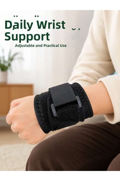 Generic Brand Black Wrist Support with Velcro Adjustable Wrist Band for Sport...