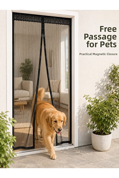 Generic Brand Magnetic Net Door Screen Practical Use for Balcony, Garden, Ter...