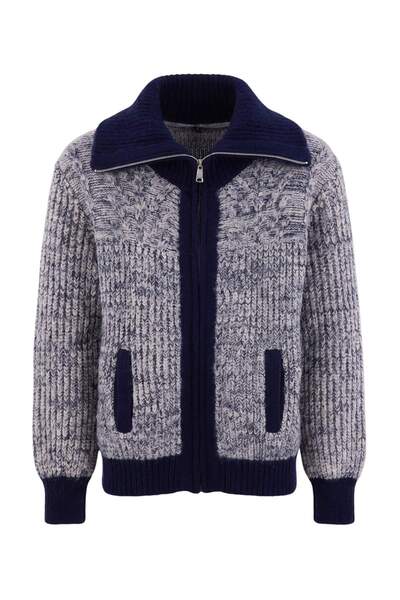 Trendyol Collection Navy Blue Soft Textured Coat-Looking Knitwear Cardigan Tw...