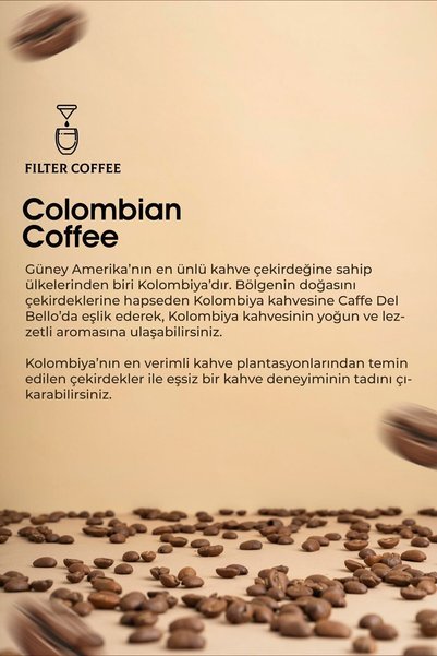 Caffe Del Bello Colombia Filter Coffee 500 Gr(CORE OR COOKED)