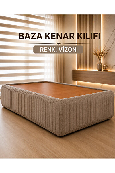 ByDekor Tasarım Sonne KETEN Baza Kenar KILIFI