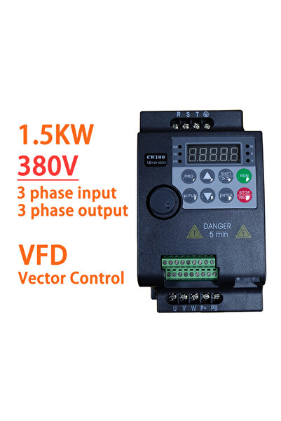 Choice1 380V 3 phase 380V 3 phase 1.5KW 0.75KW/1.5KW/2.2KW 1/2/3HP 380V VFD E...