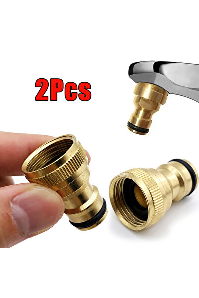 Choice 2Pcs Thread Connector Faucet Hose Tap Water Adapter Quick Connector Wa...