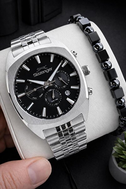 Slazenger 2-Year Warranty Inner Functions Active 10 Atm Water Resistant Men's...