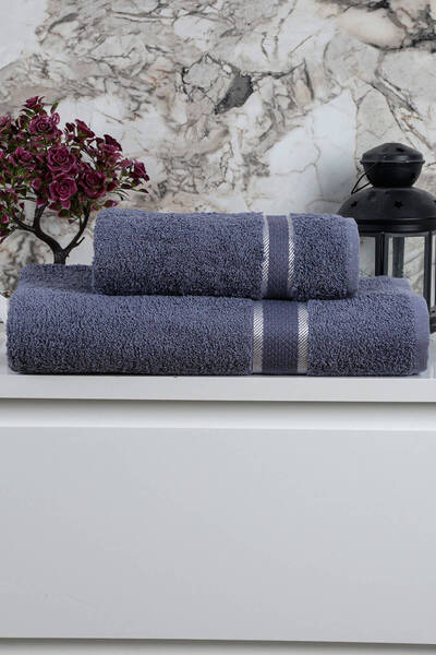 Mira Home 2 Parça Kadın/Erkek Banyo Duş Hamam Havlu Seti 90x150 Cm