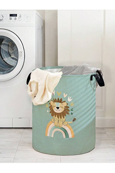 Choice lion Little Lion Laundry Basket Foldable Large Capacity Canvas Storage...