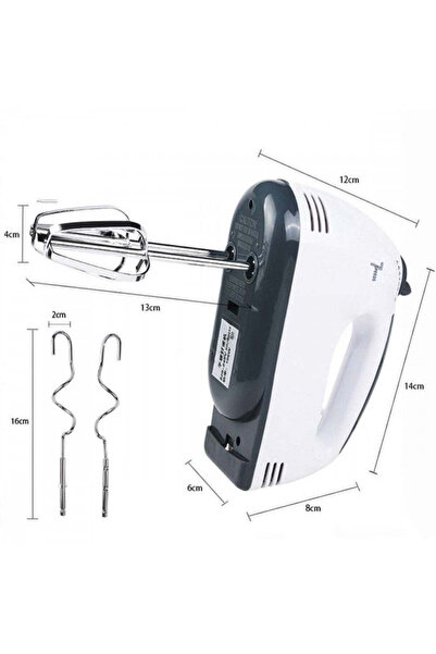 Generic Scarlett hand mixer, power 260W, 7 speeds - HE133