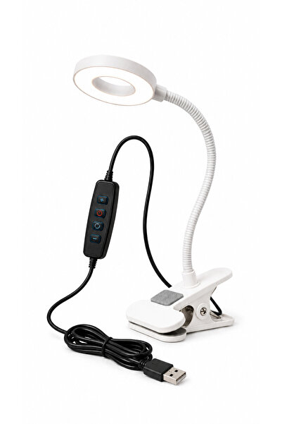 SerBugo Mandallı Akrobatik Led Çalışma Okuma Lambası Portatif Taşınabilir Usb...