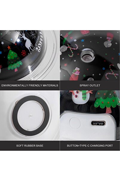 Generic Planetary Humidifier with LED Light, 2 in 1, Christmas Theme