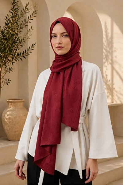 MİRSOY SCARF Zerafet Desen Kaymaz jakarlı Şal