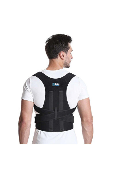 Generic Corset for Spine Correction, Adjustable, Waist 80-110 cm, Black