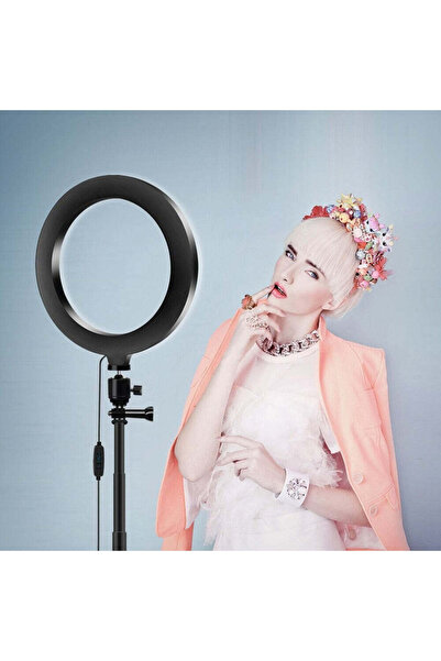 Generic Lampă LED Circulară Ring Light 25cm cu Trepied 220cm și Suport Telefon
